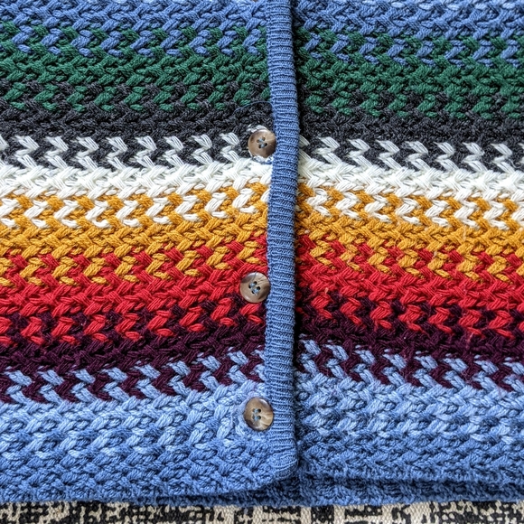 SOLD Crochet Knit Sweater Vest Earthy - Picture 9 of 16